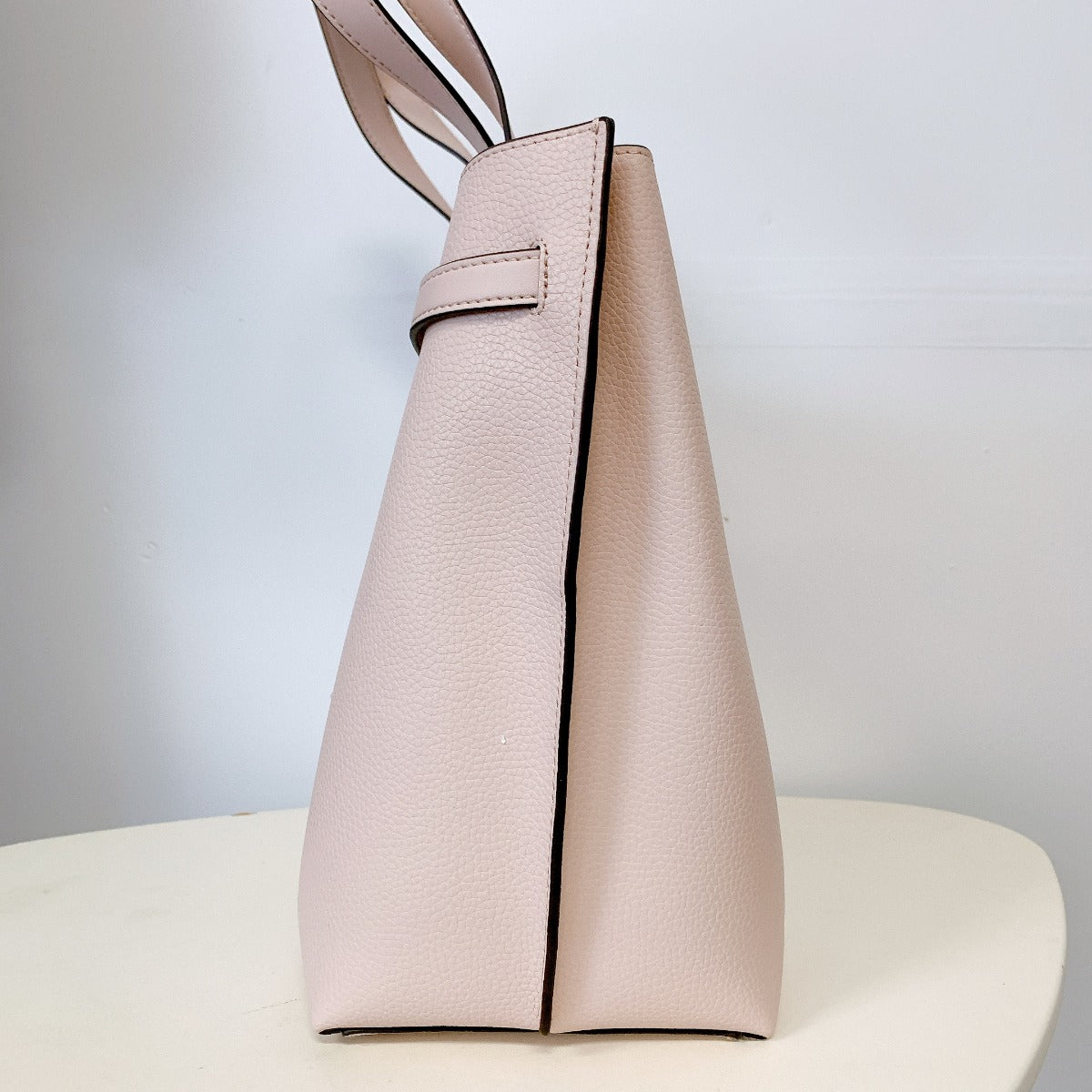 MICHAEL KORS 35H0GU5T9T Emilia Large Pebbled Leather Tote Bag In Powder Blush MICHAEL KORS 35H0GU5T9T Emilia Large Pebbled Leather Tote Bag In Powder Blush